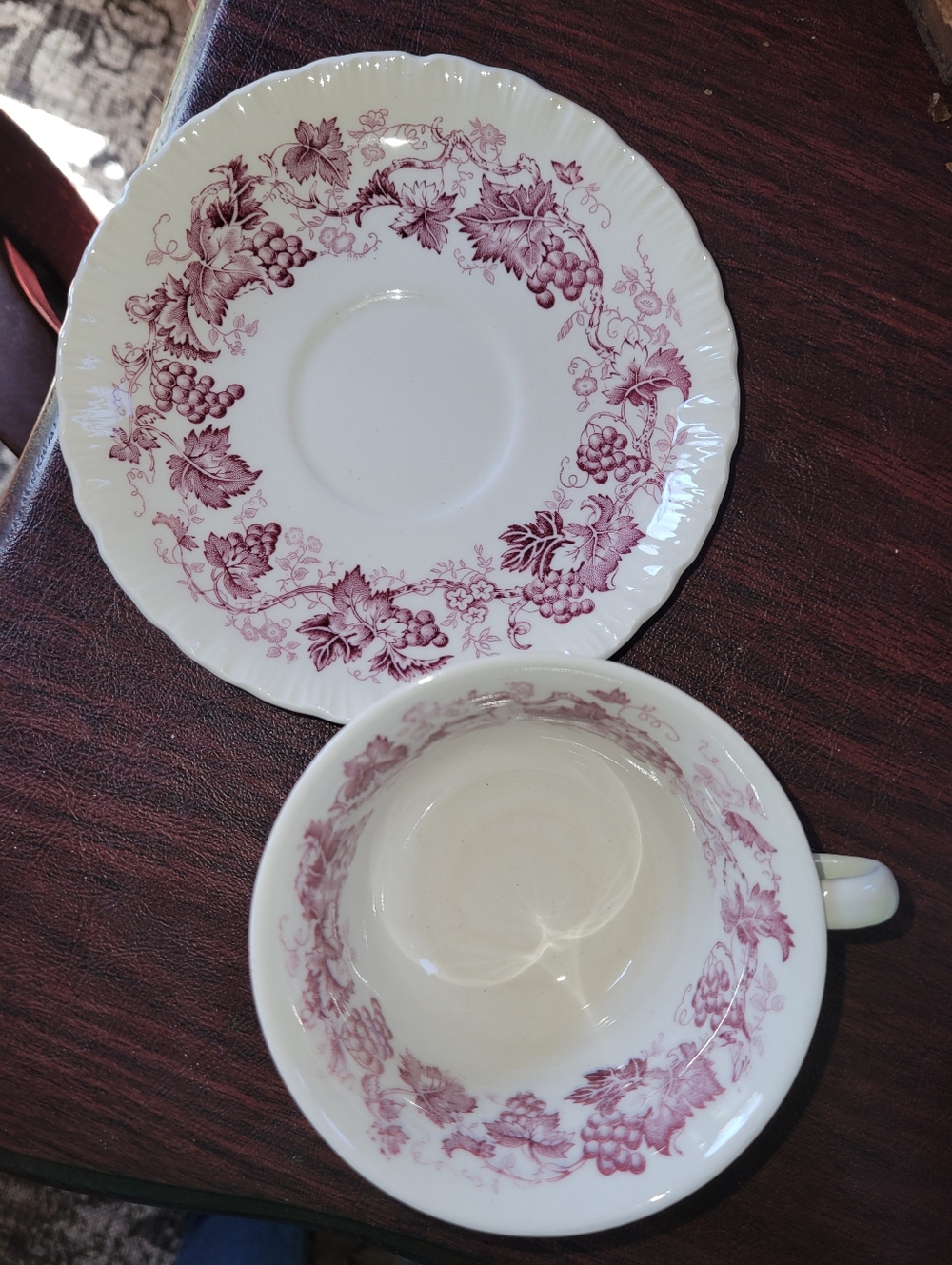 Old Vine Purple by Wedgwood Cup & Saucer Set